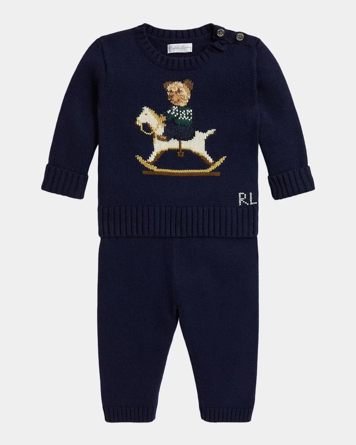 Polo Bear Cotton Sweater & Pants by Ralph Lauren