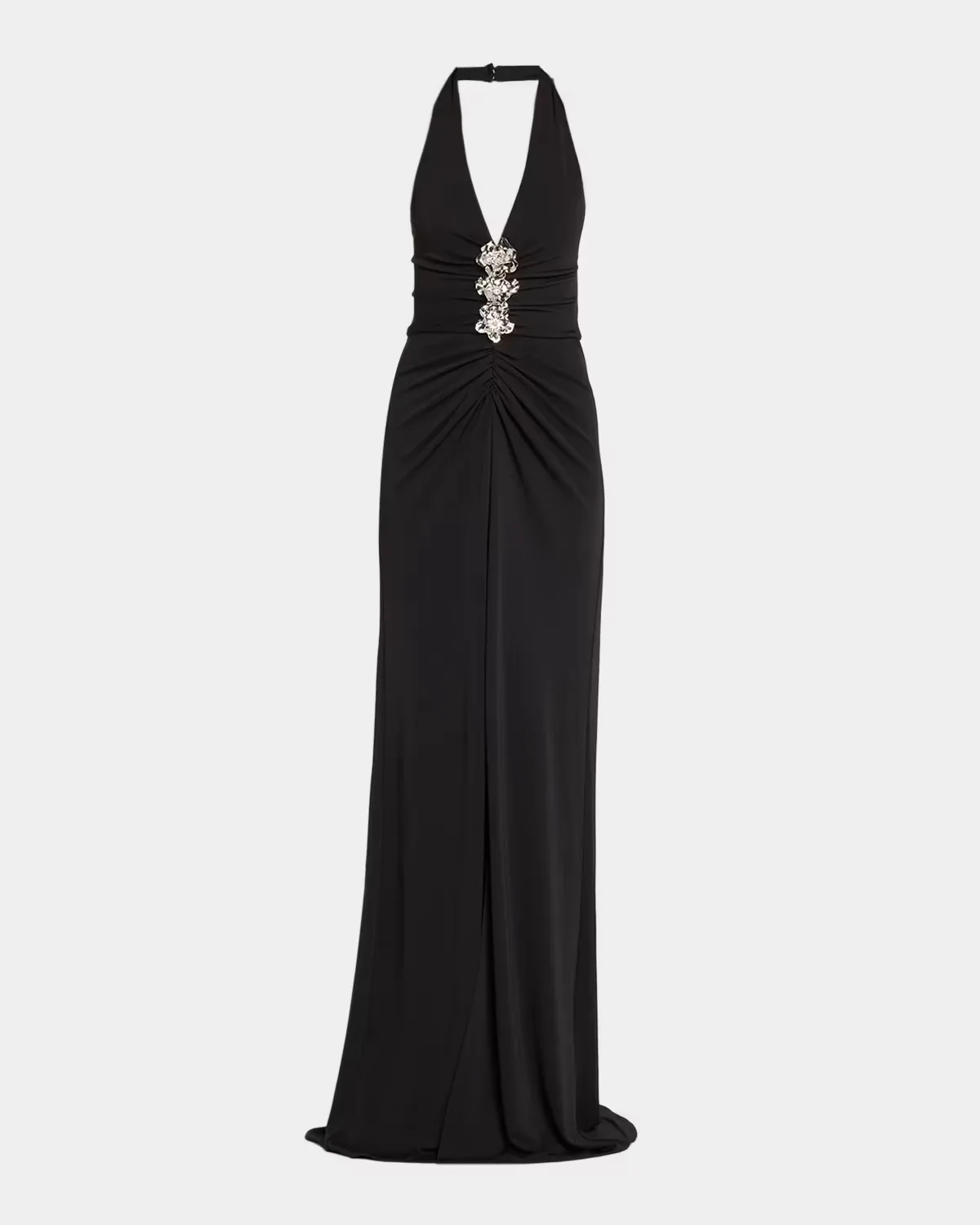 Kessan Embellished Halter Gown by Cinq  Sept