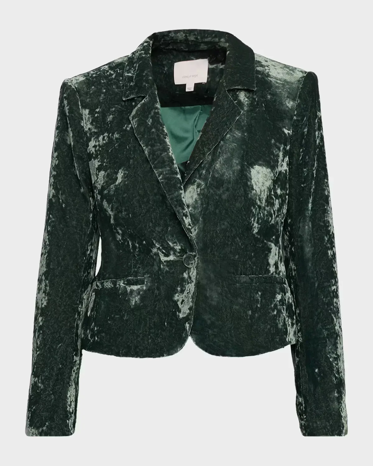 Velvet Le Petit Cropped Blazer by Cinq  Sept