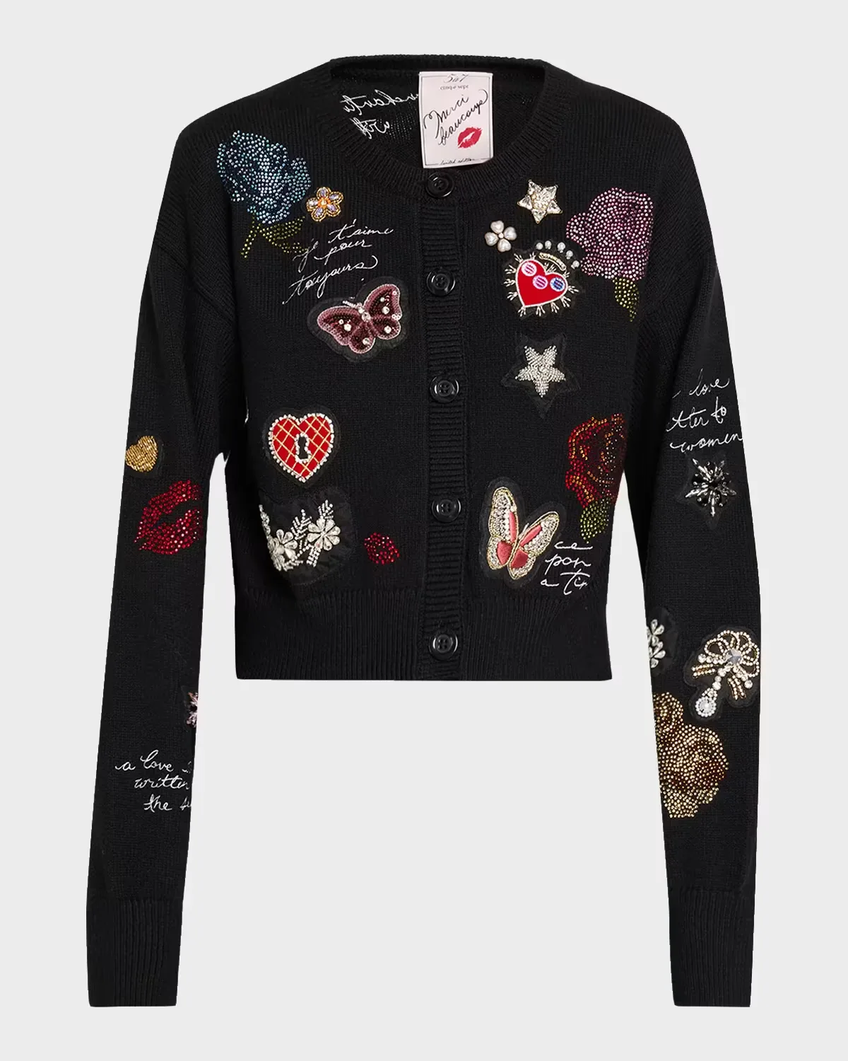 Lisette Embroidered Cotton-Blend Cardigan by Cinq  Sept