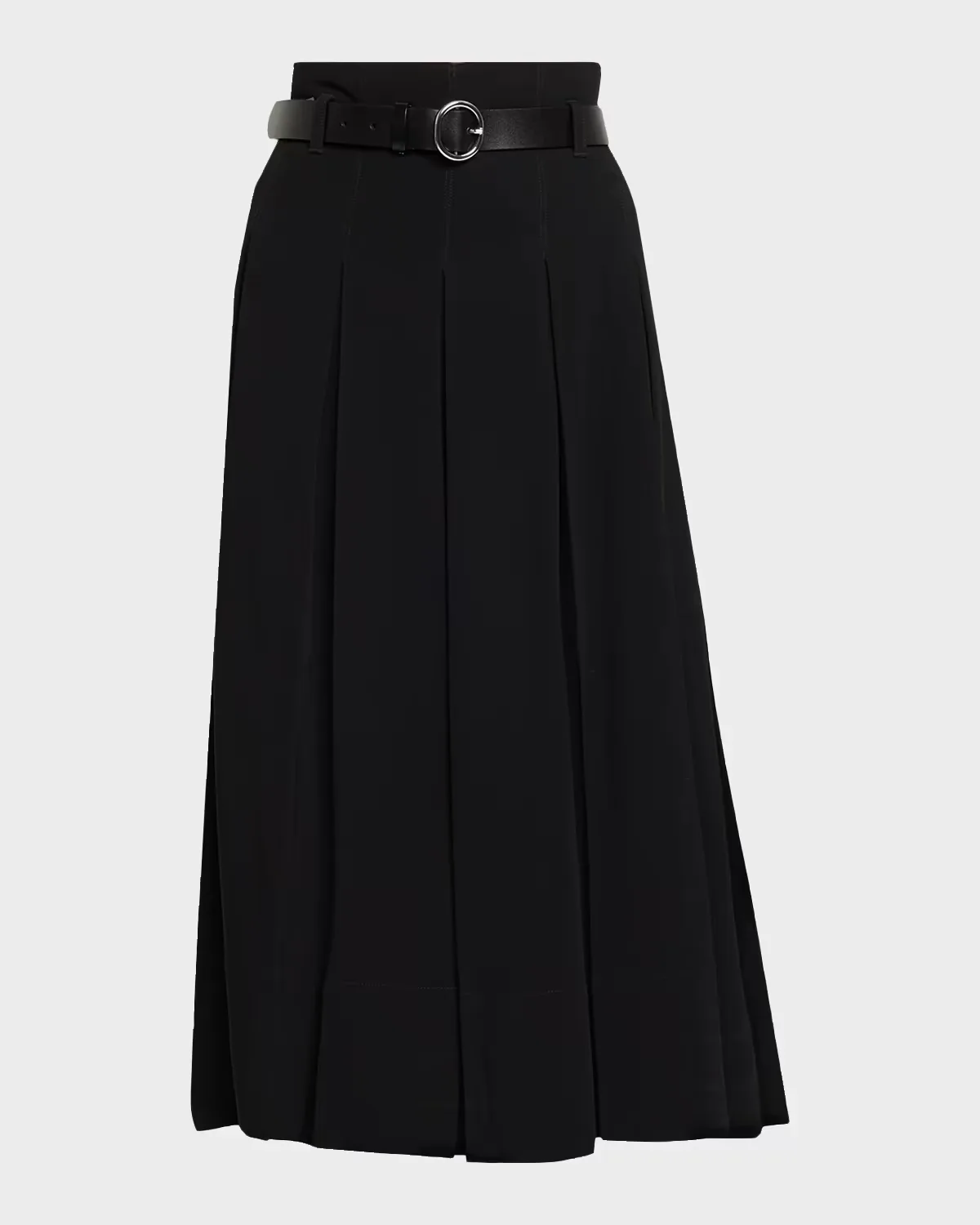 Rylee Belted A-Line Midi Skirt by Cinq  Sept