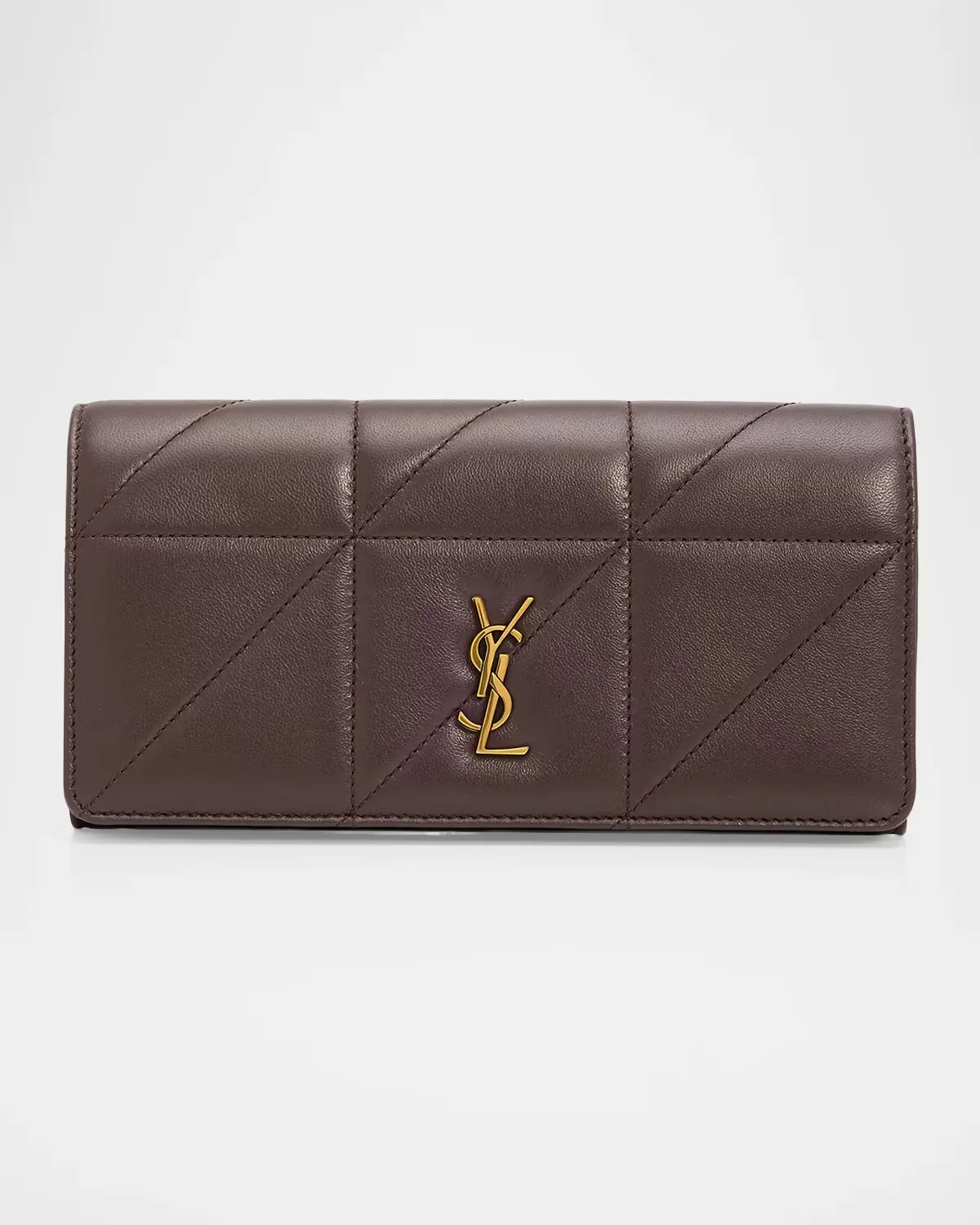 Jamie Leather Clutch by Saint Laurent