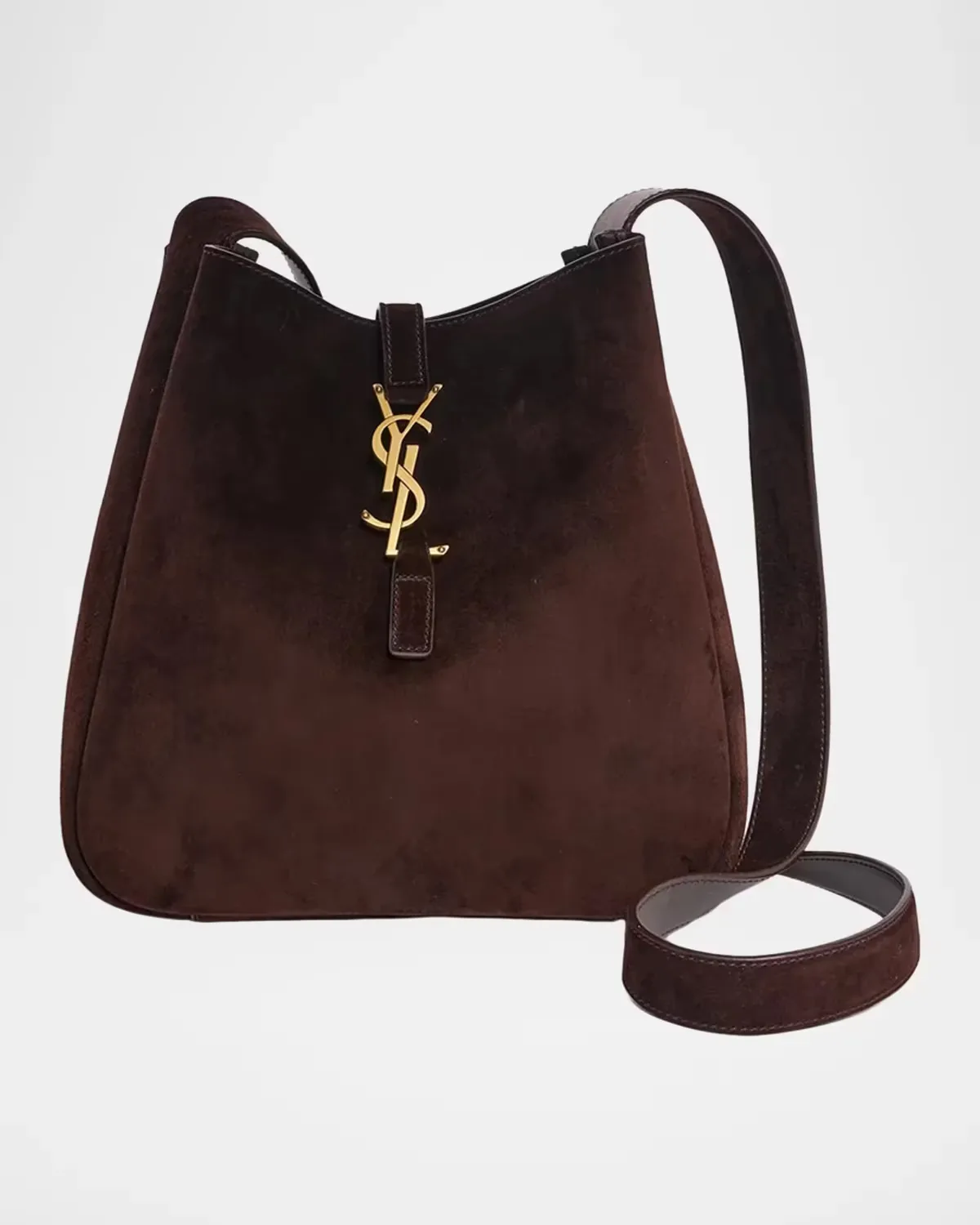 Le 5 à 7 Logo Suede Crossbody Bag by Saint Laurent