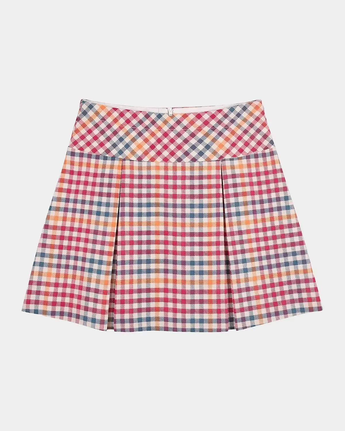 Plaid Pleated Mini Skirt by Florence Eiseman