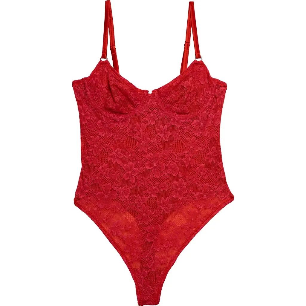Le Stretch Lace Bodysuit