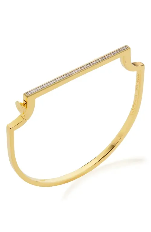 Signature Skinny Diamond Bangle by Monica Vinader
