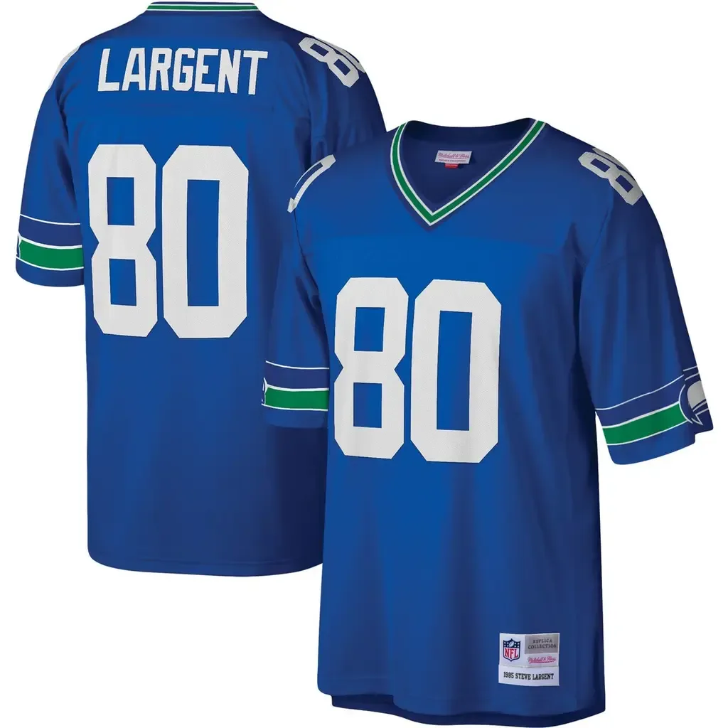 Mitchell & Ness Steve Largent Royal Seattle Seahawks Legacy Replica Jersey by Mitchell & Ness