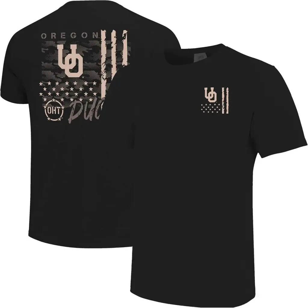 Oregon Ducks Comfort Colors OHT Camo Overlay T-Shirt by IMAGE ONE