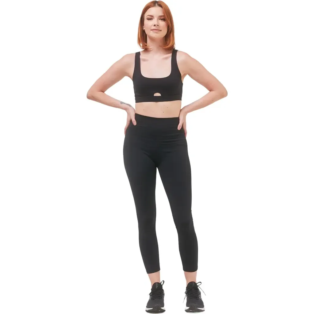 Hybrid Legging High Waist Crop Leggings 23" by Rebody Active