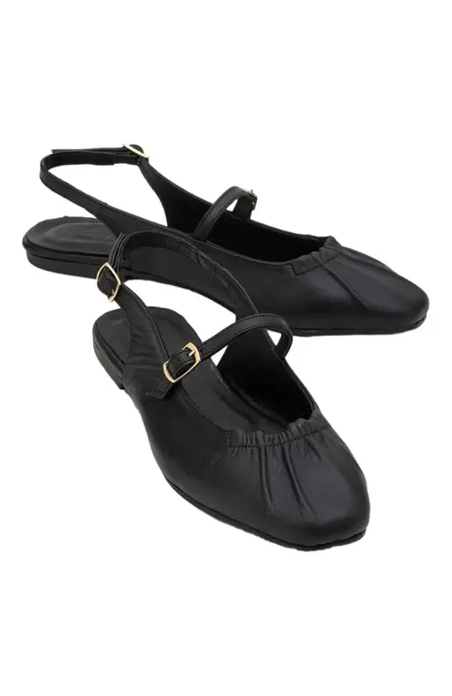Britney Leather Closed-Toe Sandal by Forever & Always Shoes