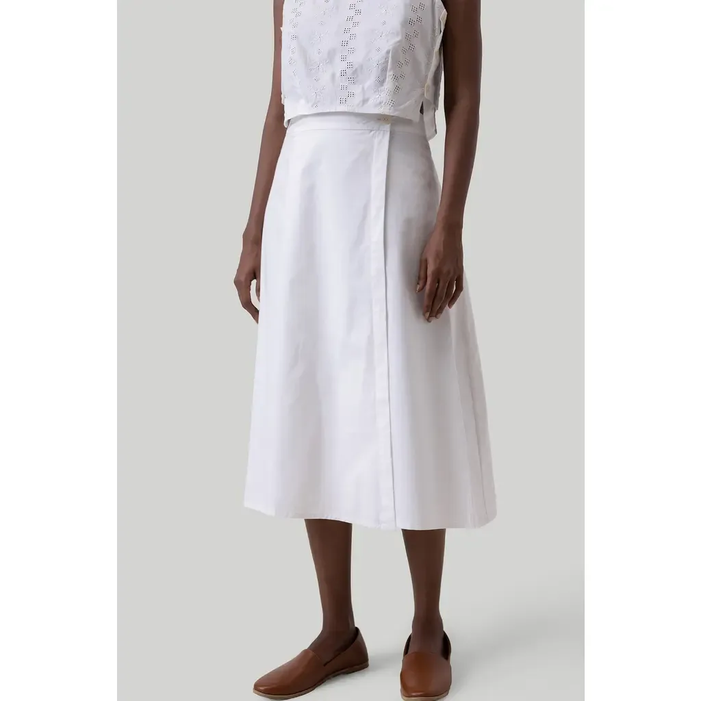 Overlap Midi Skirt by Reistor
