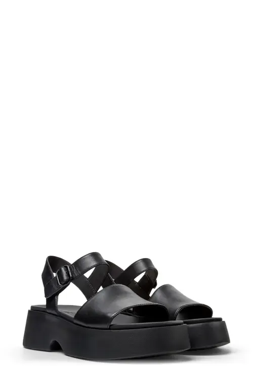 Tasha Ankle Strap Wedge Sandal by Camper