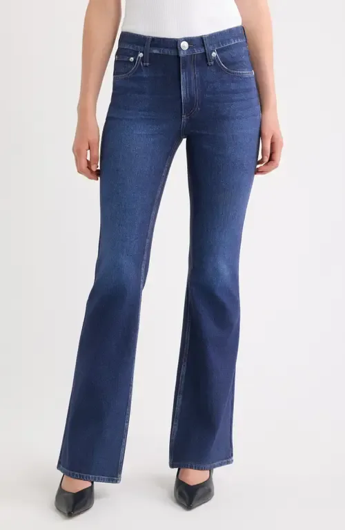 Rb Miramar Ponte Dahlia Mid Rise Flare Jeans