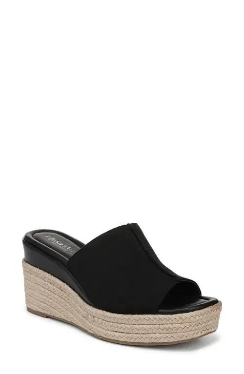 Haute Espadrille Platform Wedge Slide Sandal