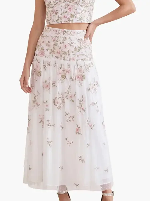 Eden Rose Ankle Skirt by Needle & Thread