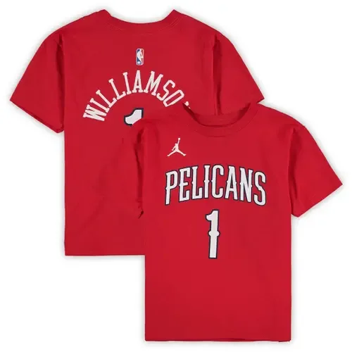 Zion Williamson New Orleans Pelicans Statement Edition Name & Number T-Shirt by Jordan Brand