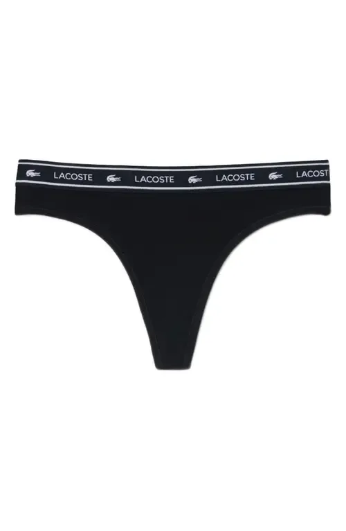Stretch Cotton Jersey Thong by Lacoste