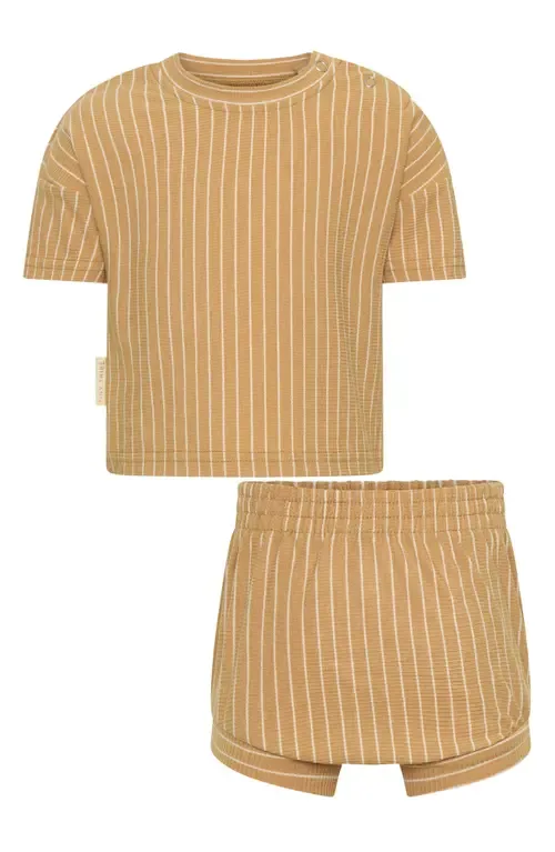 Stripe Rib Top & Shorts Set by TINY TRIBE