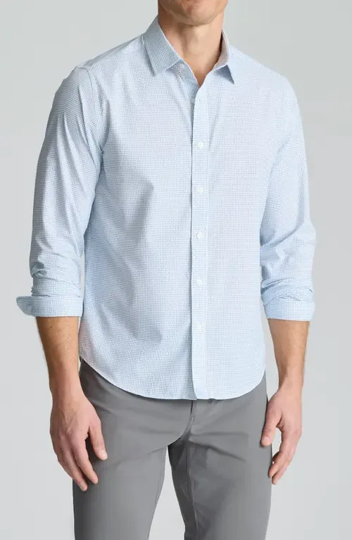 Fairfax Microprint Performance Button-Up Shirt by UNTUCKit