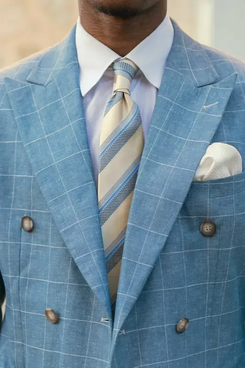Corso Extra Long Silk Jacquard Tie by Elizabetta