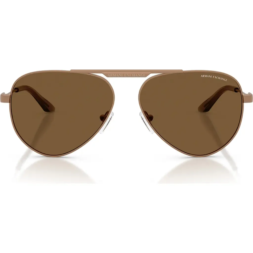58mm Aviator Sunglasses by Armani Exchange