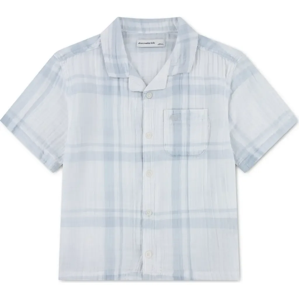 Cotton Gauze Camp Shirt by abercrombie kids
