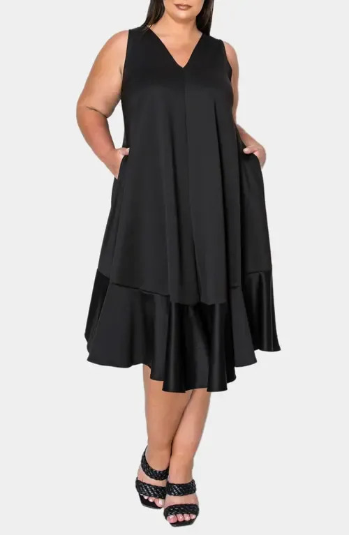 Simone Pocket Stretch Sleeveless A-Line Dress by L I V D