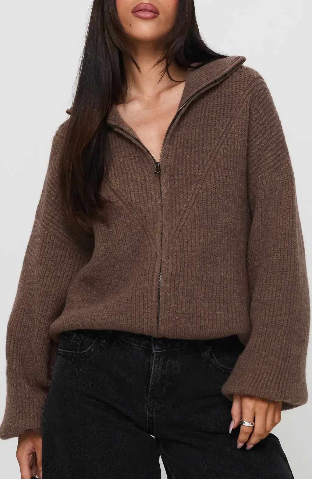 Herteford Zip Front Sweater