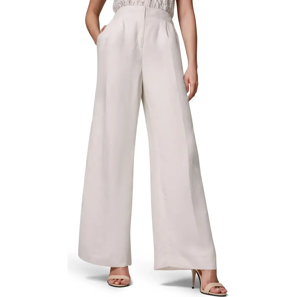 Pleated Wide Leg Pants by Donna Karan New York