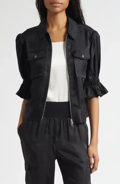 Holly Ruffle Sleeve Jacket by Cinq à Sept