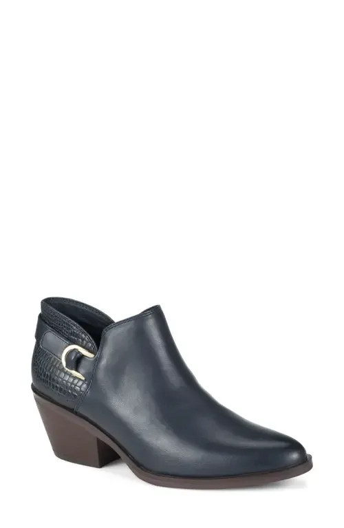 Duala Block Heel Ankle Bootie by BARETRAPS