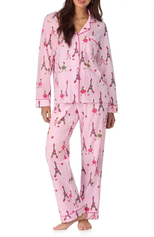 Print Stretch Jersey Pajamas in Tres Chic by BedHead Pajamas