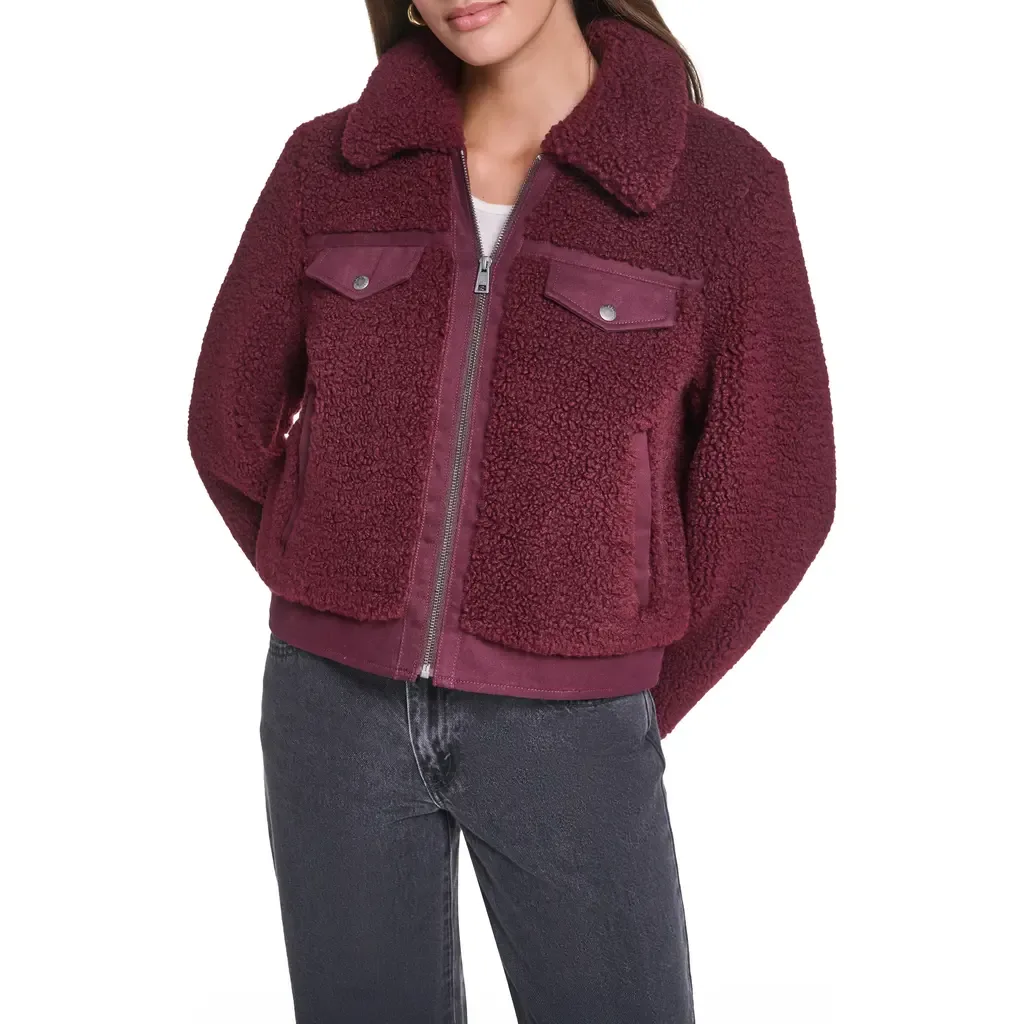 Fleece & Denim Bomber Jacket by levi's