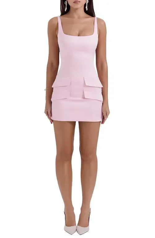 Cosette Sleeveless Satin Cocktail Minidress by HOUSE OF CB