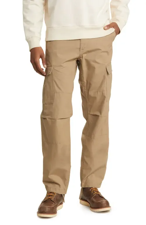 Aviation Ripstop Cotton Cargo Pants in Leather (rinsed) by Carhartt Work In Progress