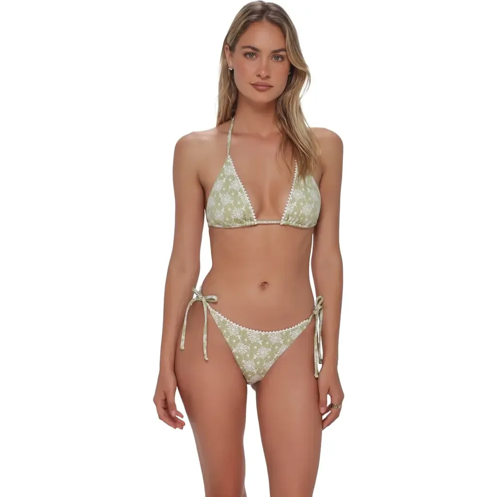 Pom Pom Tie Side Bikini Swim Bottoms by Swim Systems