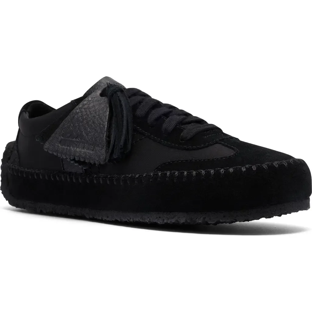 Tor Low Sneaker in Black Suede by Clarks(r)