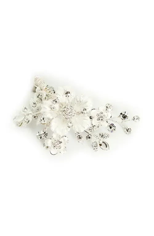 Alessandra Floral Crystal Clip by Brides & Hairpins