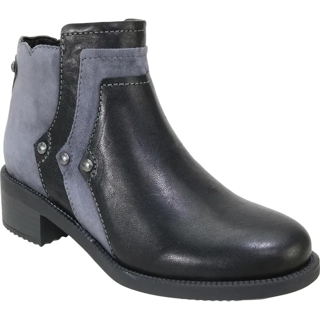 Solaris Bootie in Black Leather by David Tate