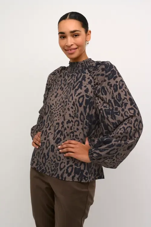KAjemma Puff Sleeve Print Blouse by Kaffe