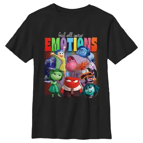 Feel All Your Emotions Graphic Short Sleeve T-Shirt by Inside Out 2