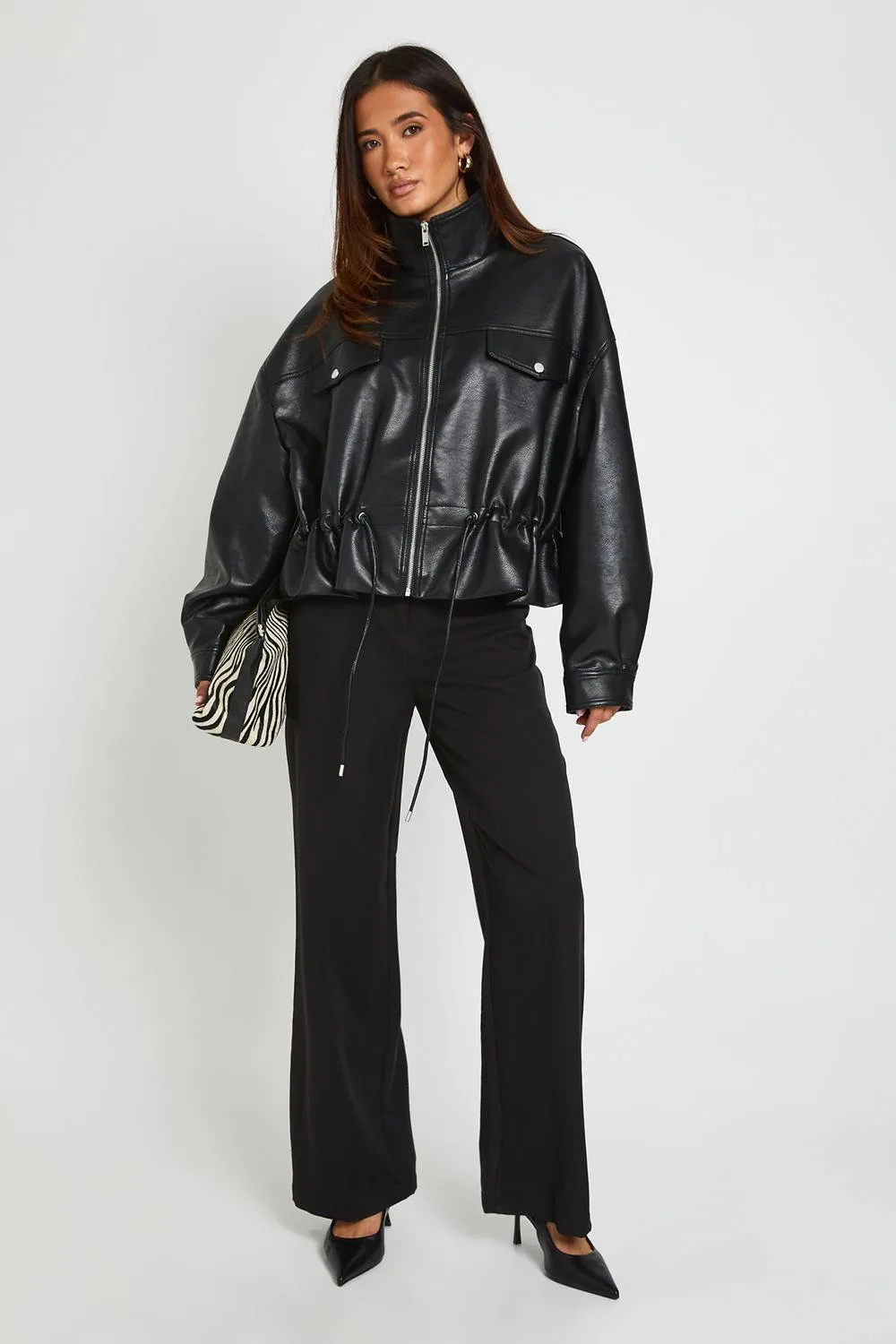 Tailored Straight Leg High Waisted Trouser by boohoo