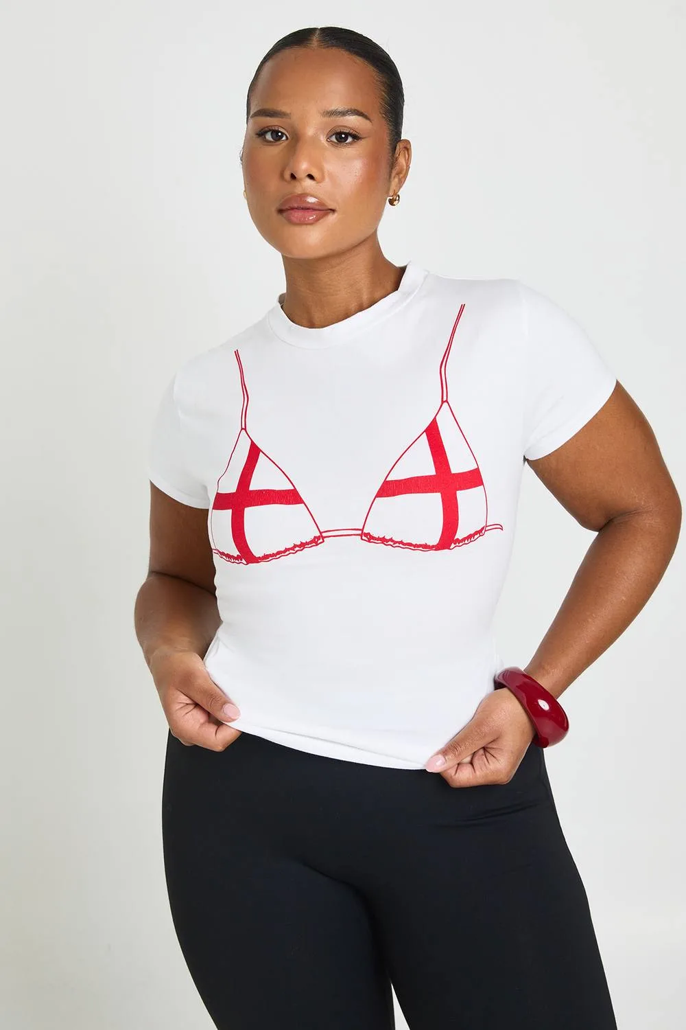 England Bikini Print Baby T-Shirt by boohoo