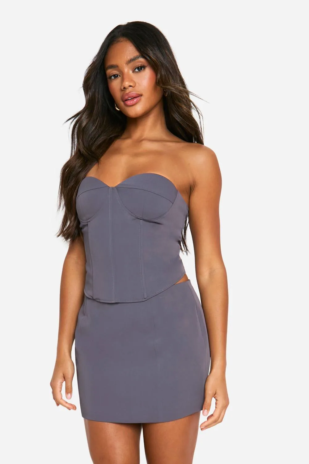 Tailored Micro Mini Skirt by boohoo