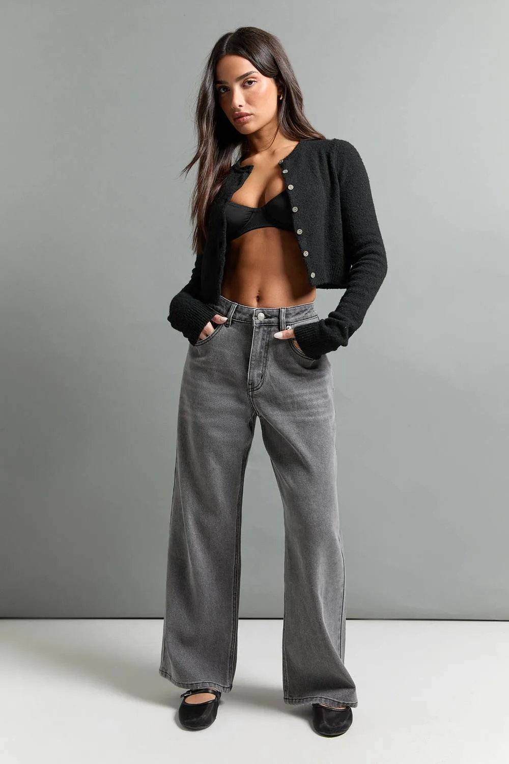 The High Waist Straight Leg Jean by boohoo