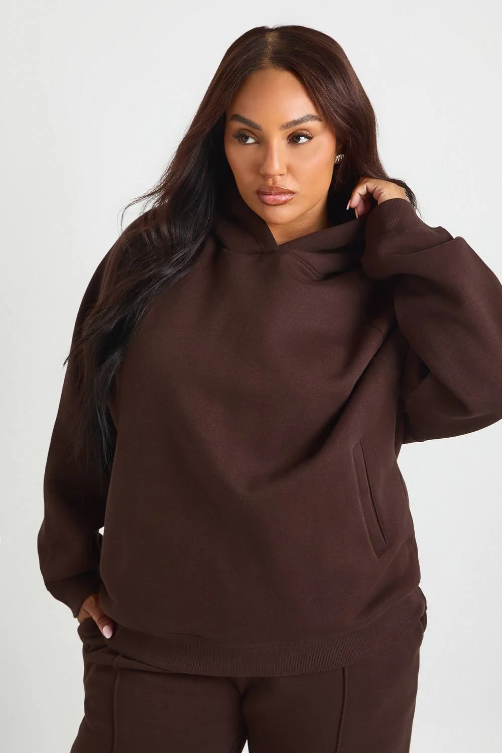 Core Basic Raglan Seam Oversized Hoodie