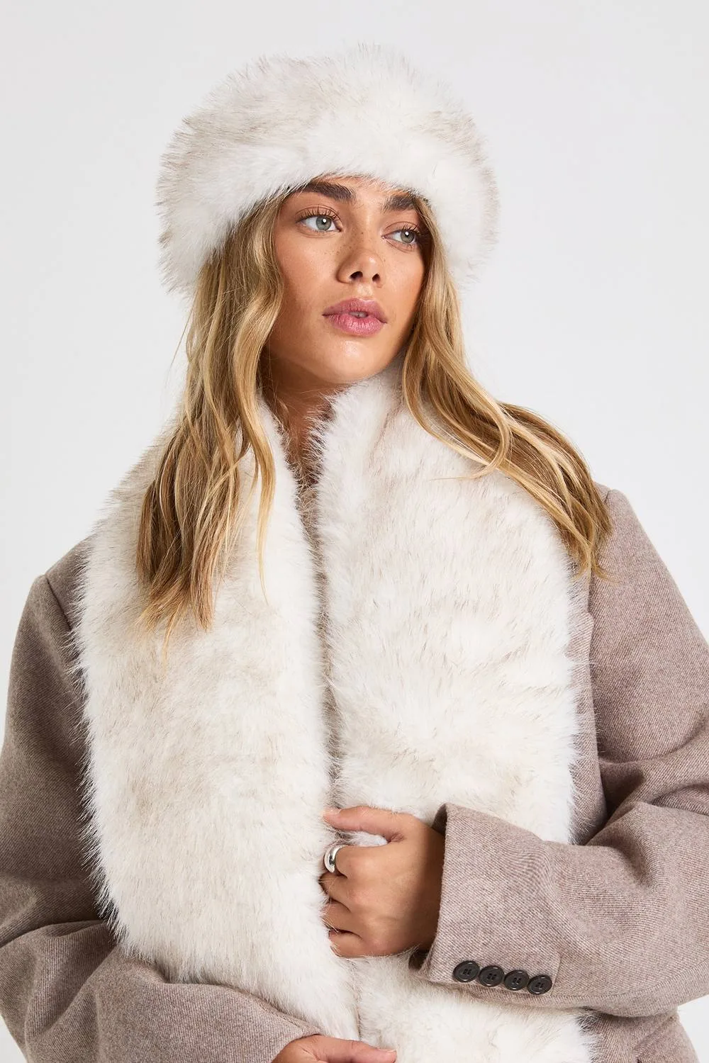 Faux Fur Headband by boohoo