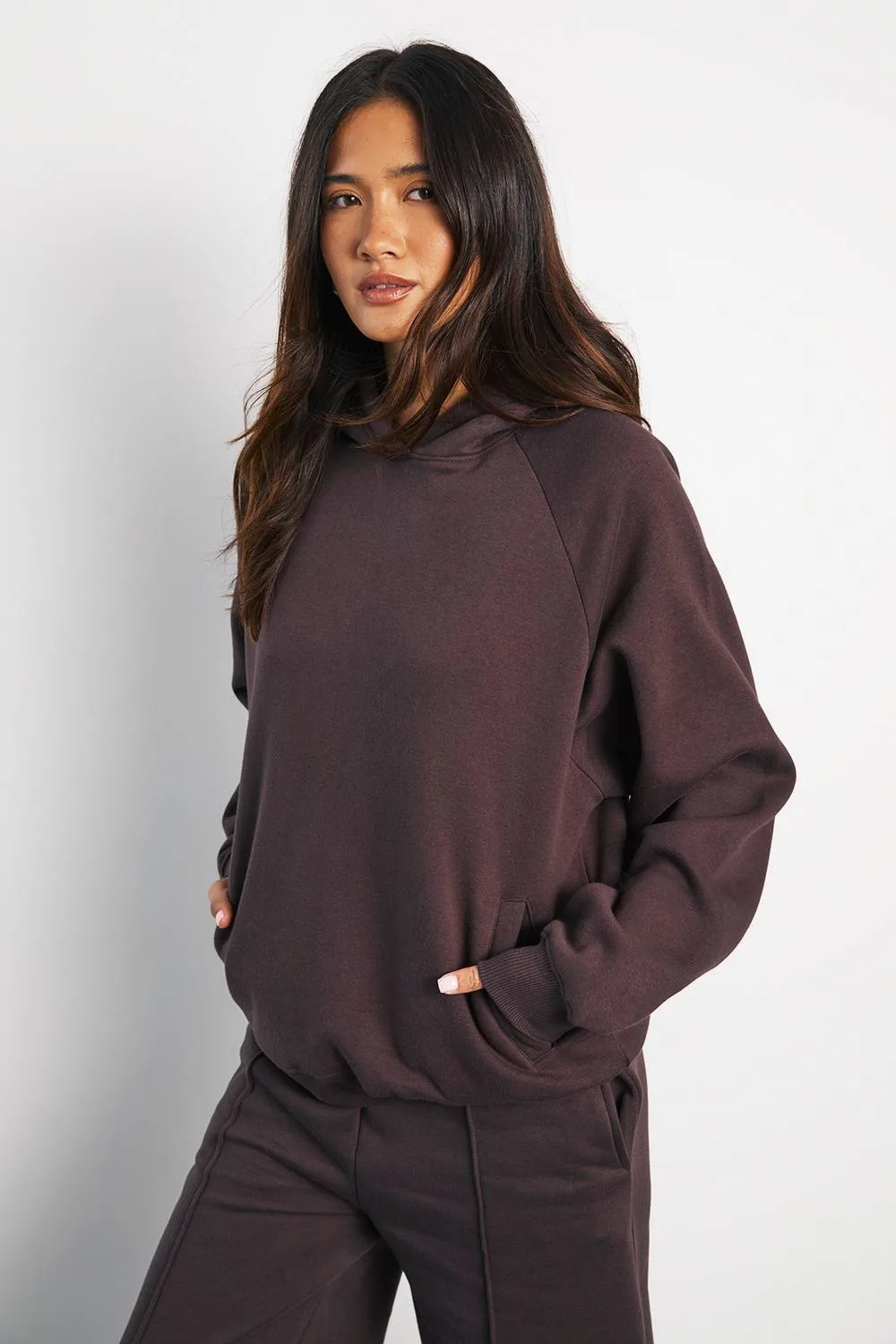 Raglan Seam Oversized Hoodie