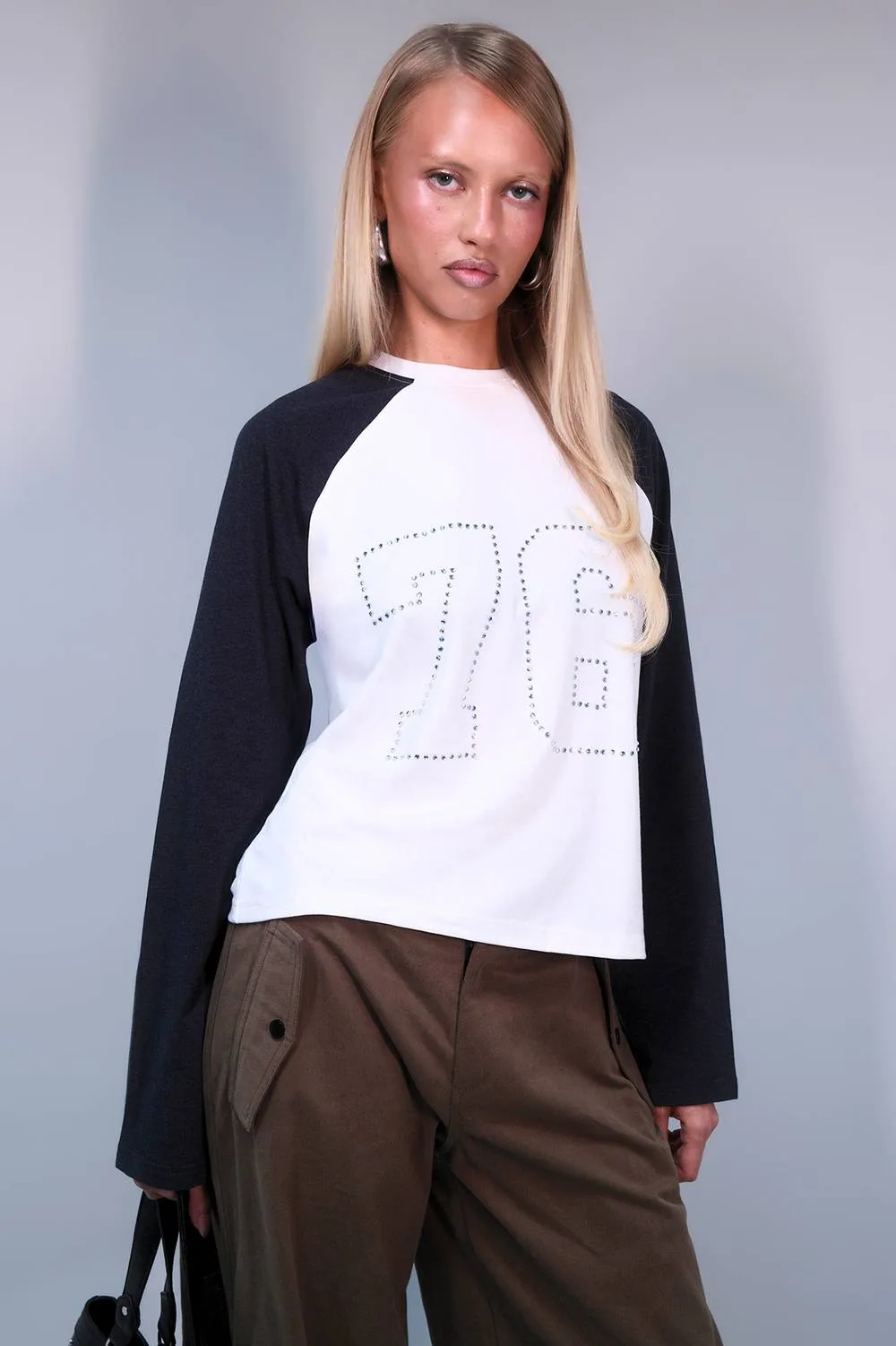 Diamante Graphic Oversize T-Shirt by boohoo