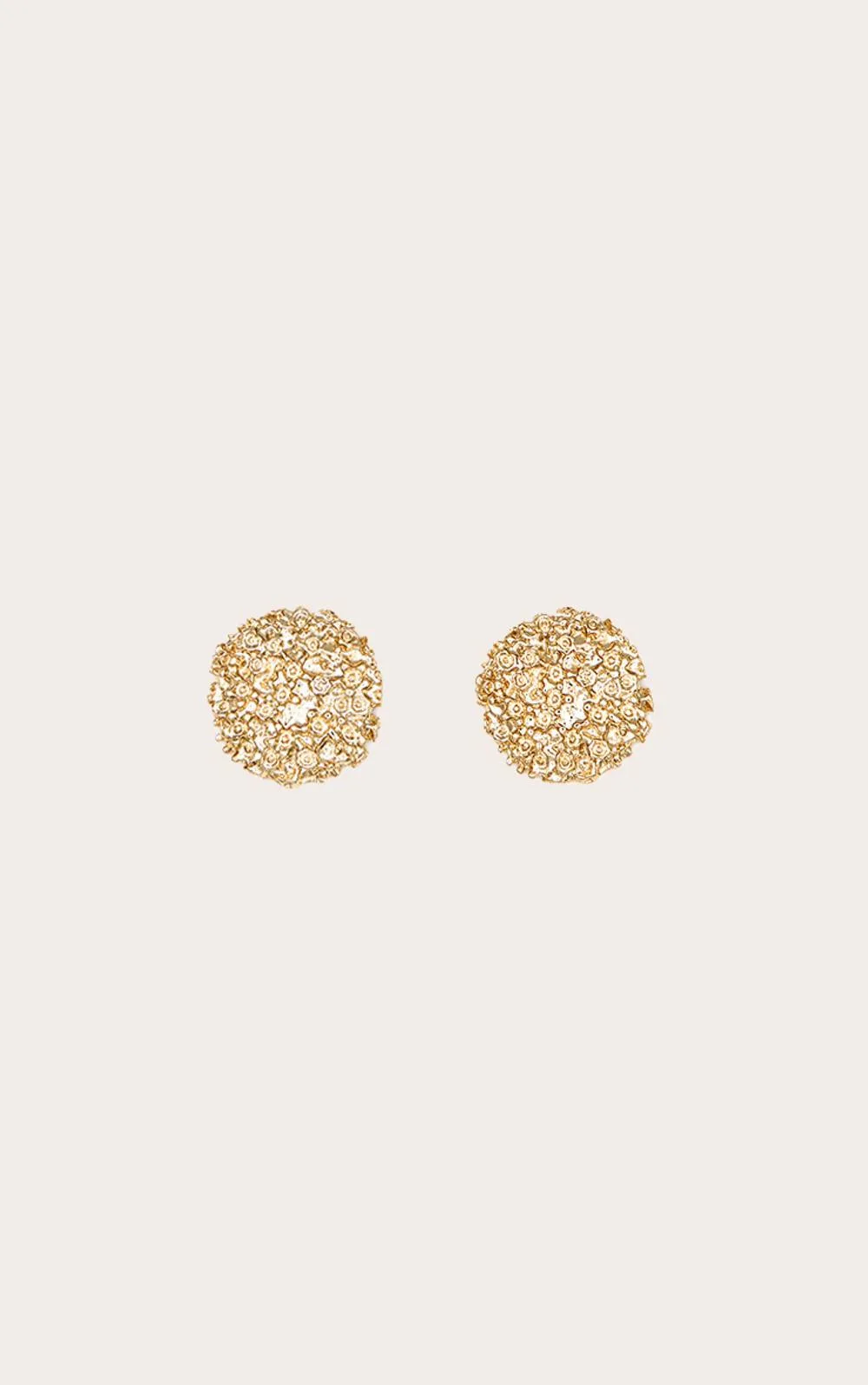 Textured Circular Stud Earrings by PrettyLittleThing